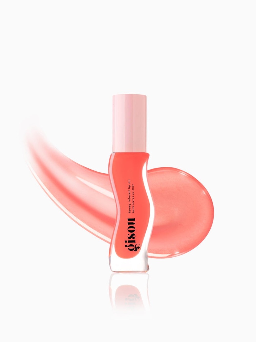 $28 MSRP Gisou Honey Infused Lip Oil In “Bee-llini Peach” New In Box